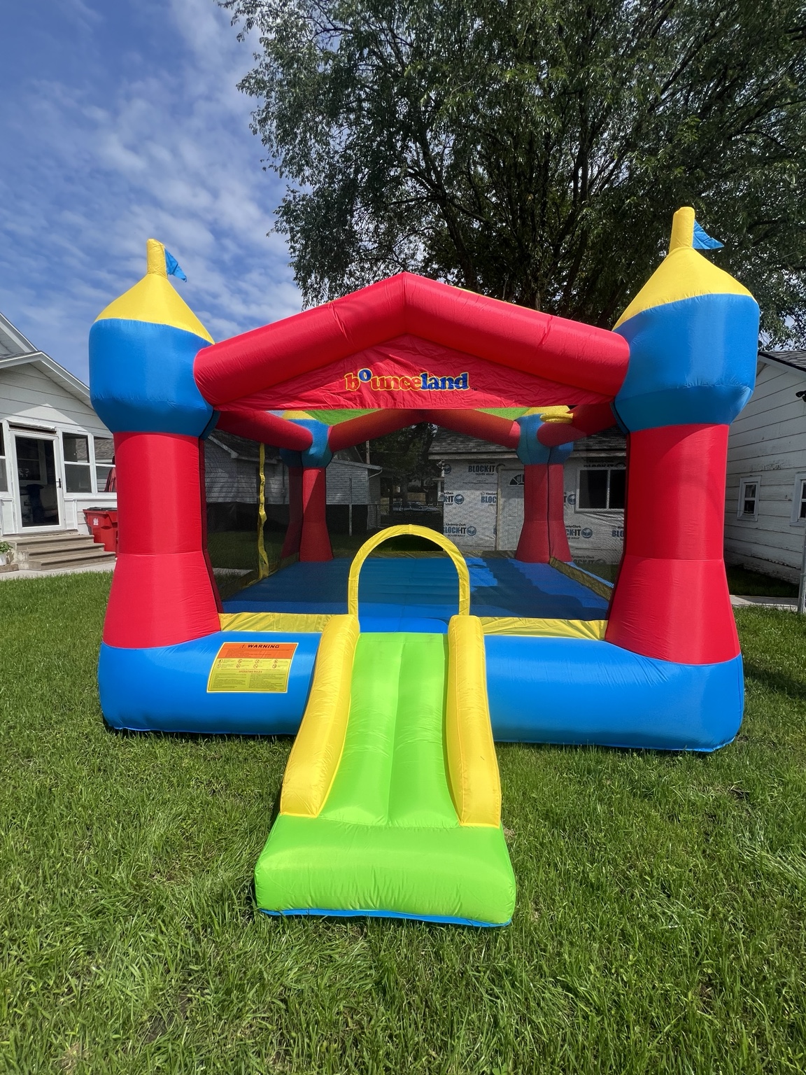 Colorful River City Inflatables bounce house
