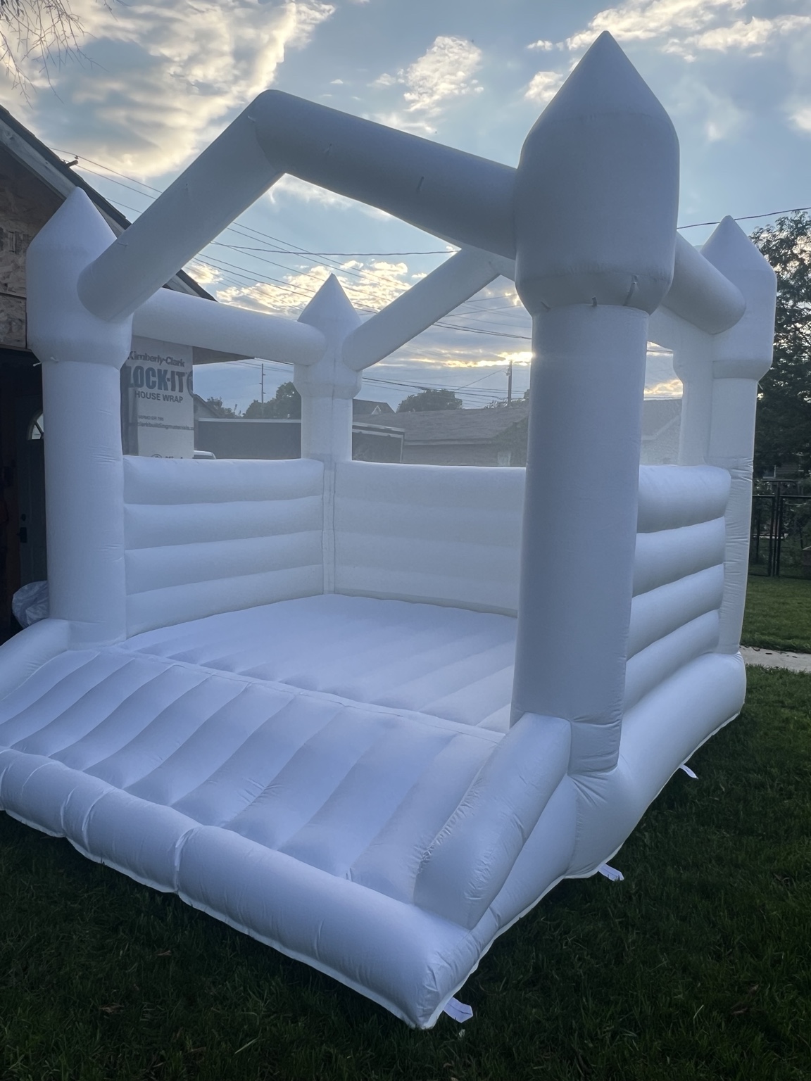 White castle bounce house